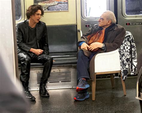 Timothée Chalamet und Martin Scorsese präsentieren 